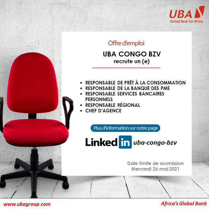 Nos Offres d'Emploi - UBA Congo Brazzaville