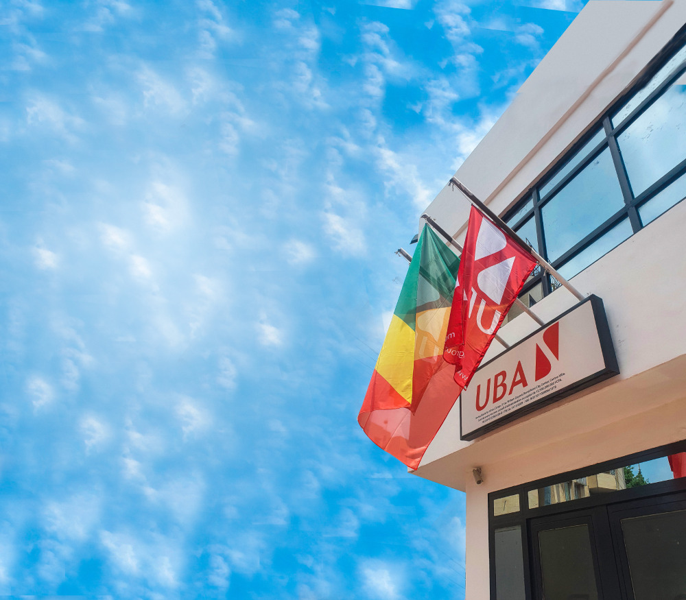 Façade du siège de la banque UBA Congo Brazzaville